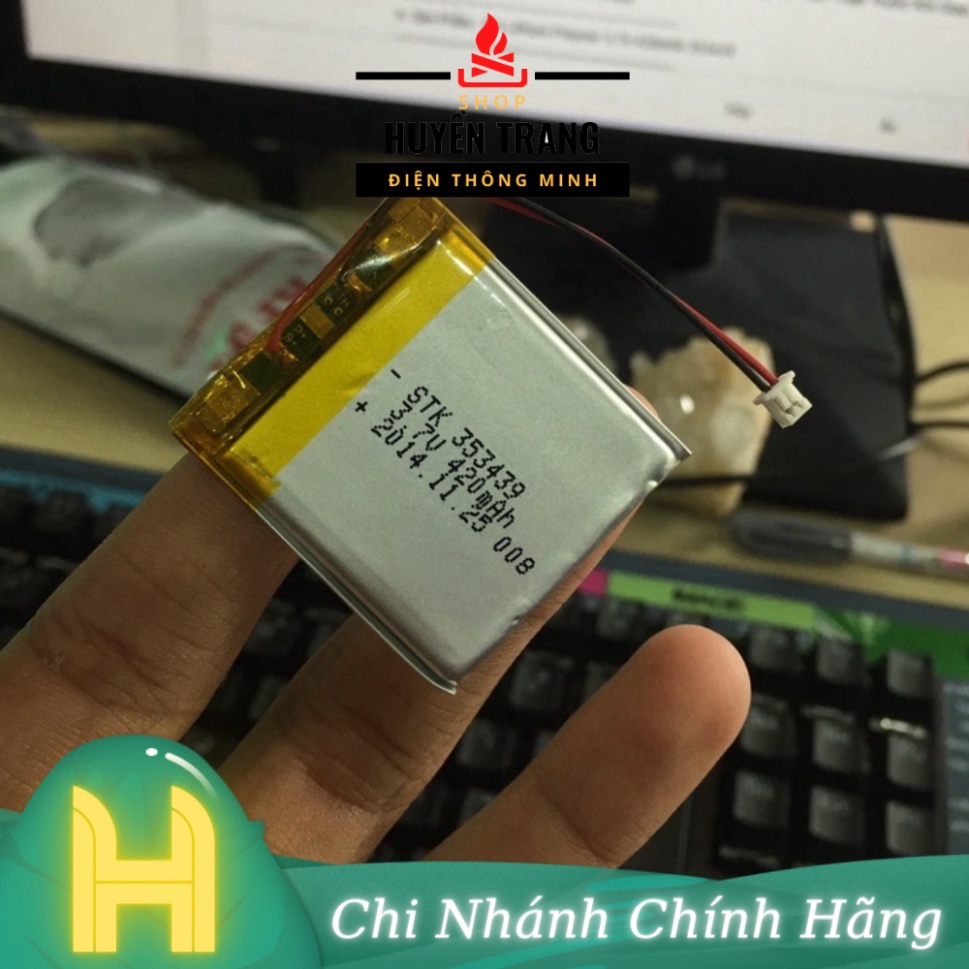 Pin 3.7V 420mAh 353439 39x34x3.5MM dùng cho các thiết bị cầm tay - Shop Bảo Anh