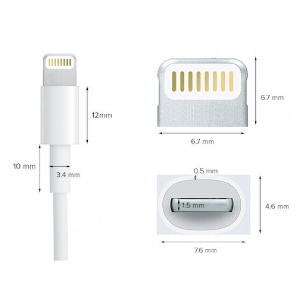 Cáp sạc Lightning FOXCONN 5V-1A ✓ Sạc nhanh ✓ Cáp sạc nhanh cho 6 6S 7 8 Plus X XS XS MAX 11 PRO MAX 12