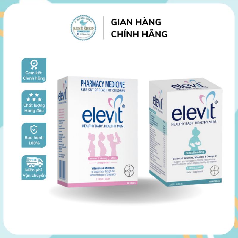 ELEVIT BẦU, BÚ MẪU MỚI NHẤT