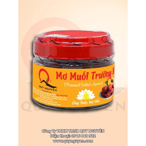 Mơ Muối Quy Nguyên (220gr) - Mơ Muối Ông Thầy Tuệ Hải