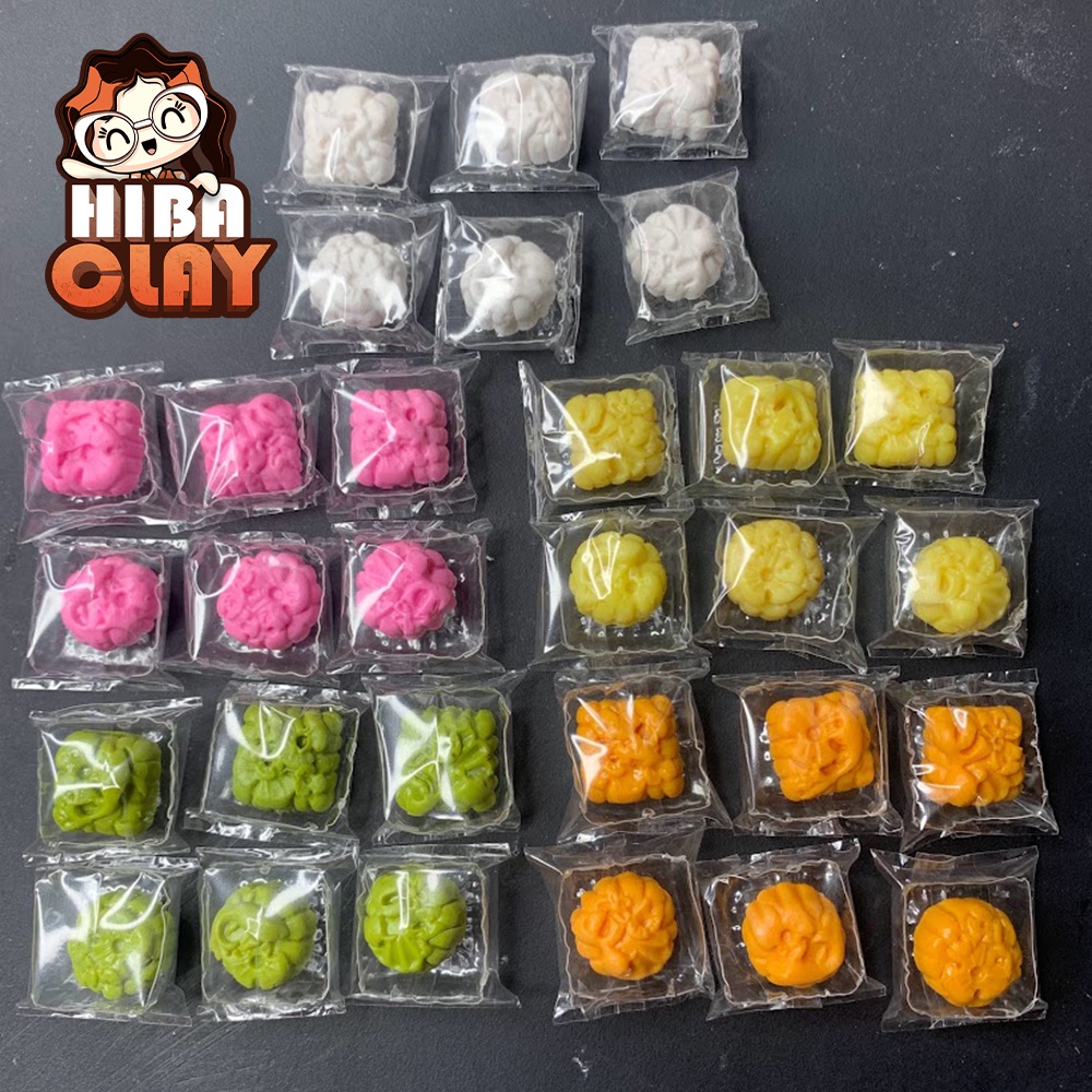 Mô hình 1 khay Bánh Trung Thu nhiều màu minifood, đồ ăn mini mô hình cho búp bê DIY