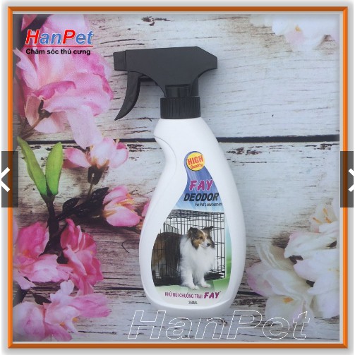 Xịt khử mùi hôi của chó mèo - FAY 350ml - diệt khuẩn môi trường (Ladiep 239)