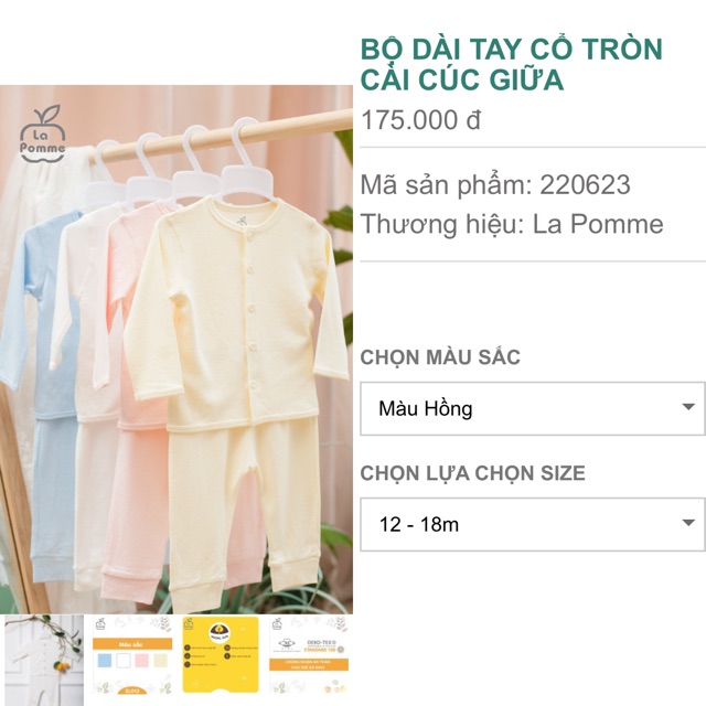 Bộ dài tay lapome