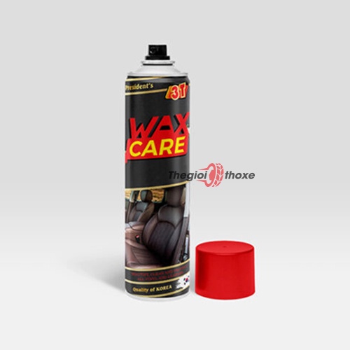 Bình xịt bóng nội thất ô tô Wax-Care 3T | Dầu đánh bóng da, gỗ, táp lô xe hơi mùi hương dễ chịu, chống say xe