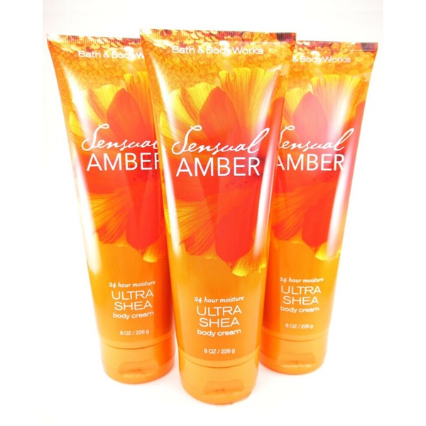 DƯỠNG THỂ BATH&amp; BODY WORKS SENSUAL AMBER BODY CREAM 226G CHÍNH HÃNG - 9204