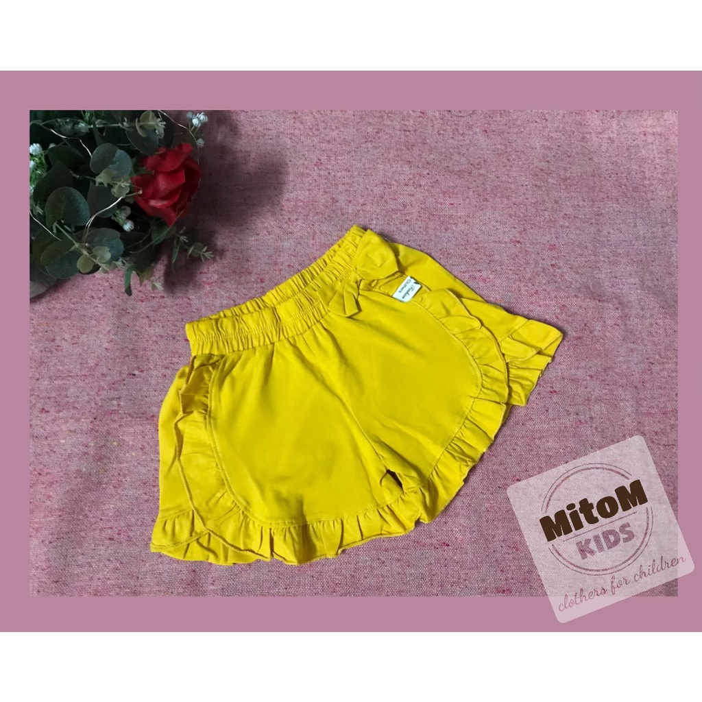 Quần ngắn cotton bé gái ♥️ FREESHIP ♥️ Chất thun cotton mềm mịn, viền bèo cực xinh