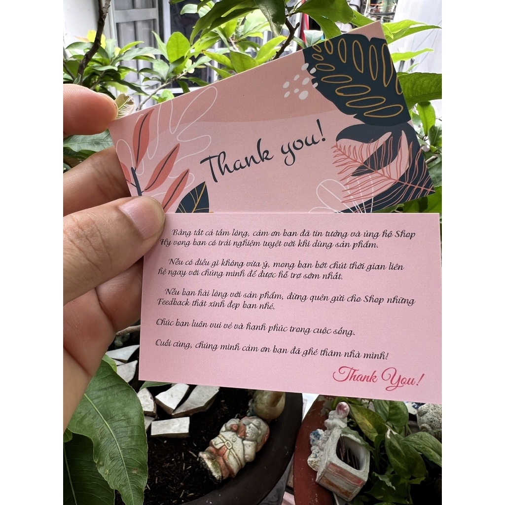 Combo 100 thẻ card cảm ơn khách hàng