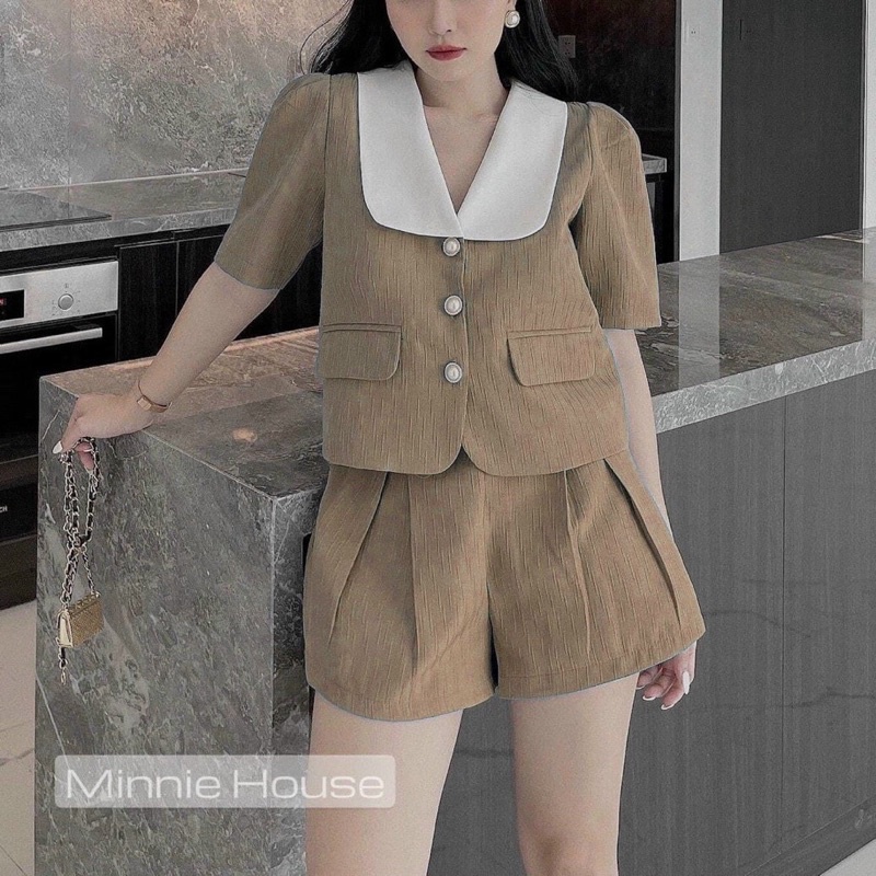 Sét áo cổ sen kèm quần siêu xinh,set đồ nữ đi chơi,đi du lịch siêu xinhcho bạn gái