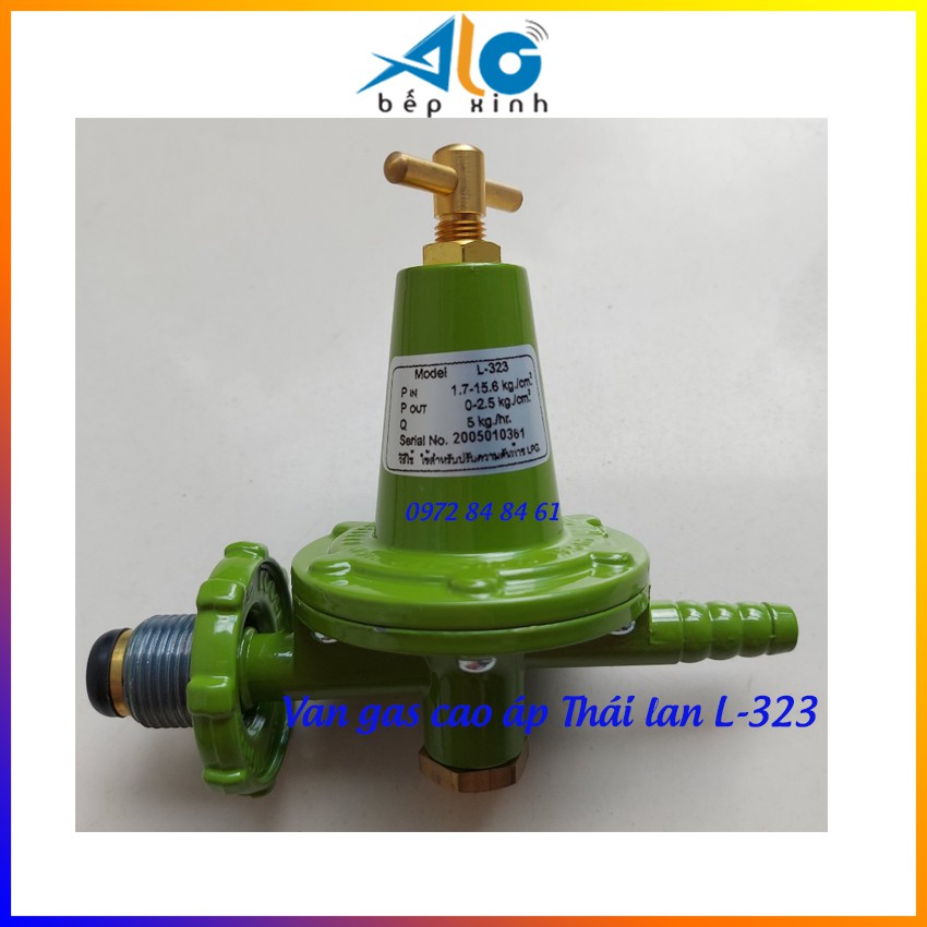 Van gas cao áp Thái lan L-323 - Van gas công nghiệp - Xuất xứ Thái lan - Siêu bền - An toàn - Alo Bếp Xinh