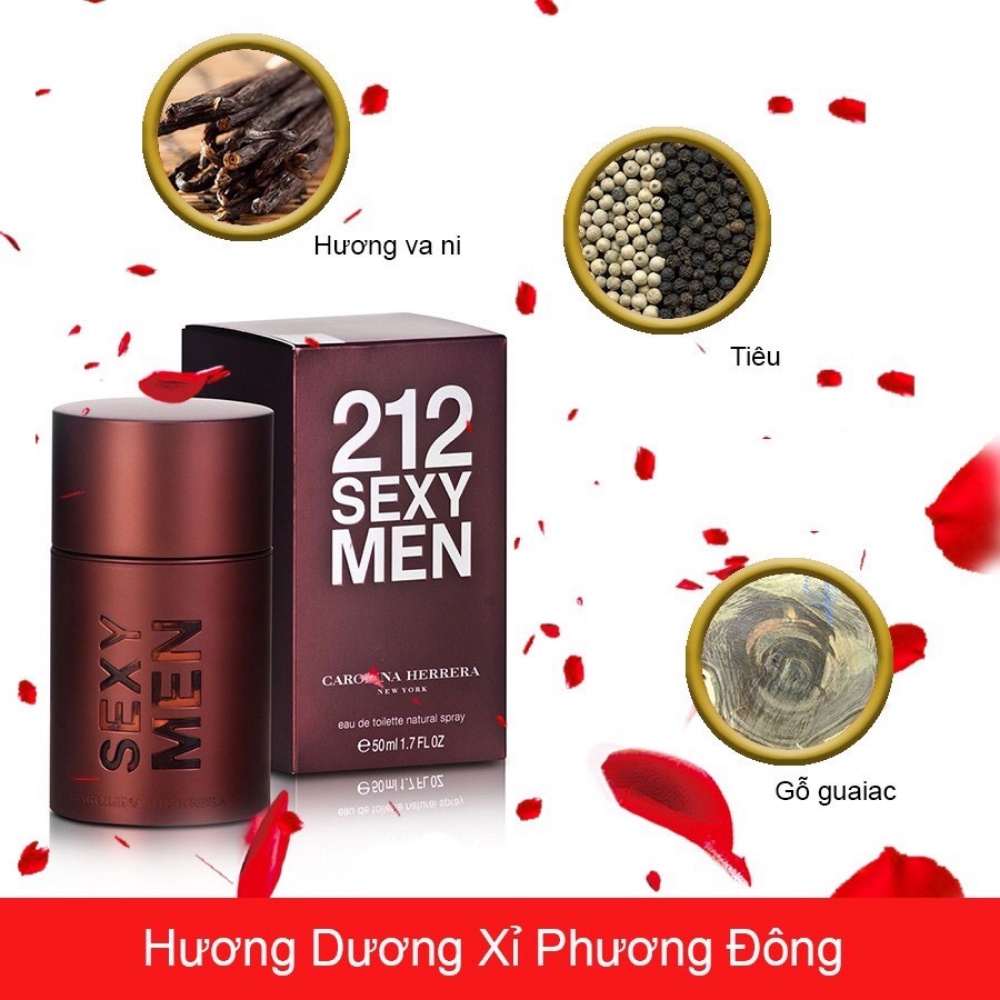 Nước hoa nam chính hãng 212 sexy men phong cách sexy cuốn hút nam tính SHINSTORE | BigBuy360 - bigbuy360.vn