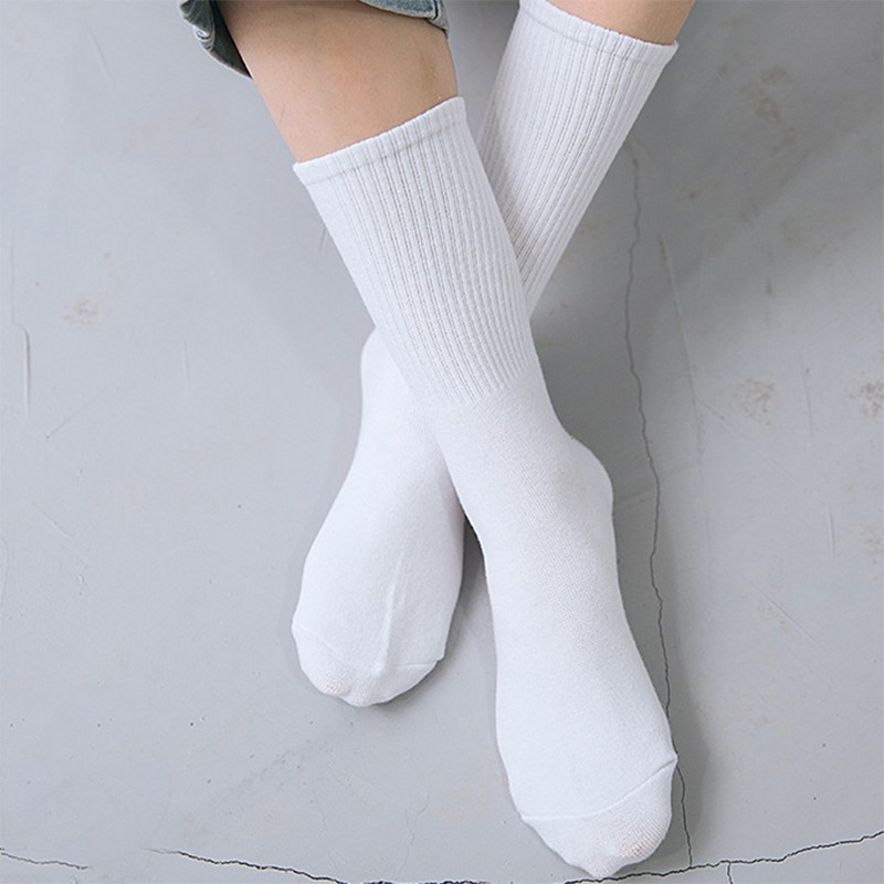 Tất trơn Mivino vỡ cổ cao style đơn giản cá tính TN34