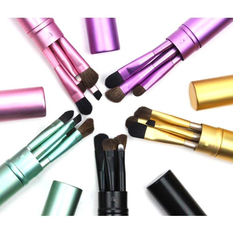 Set 5 Cọ Trang Điểm Mắt Cán Gỗ Chuyên Nghiệp