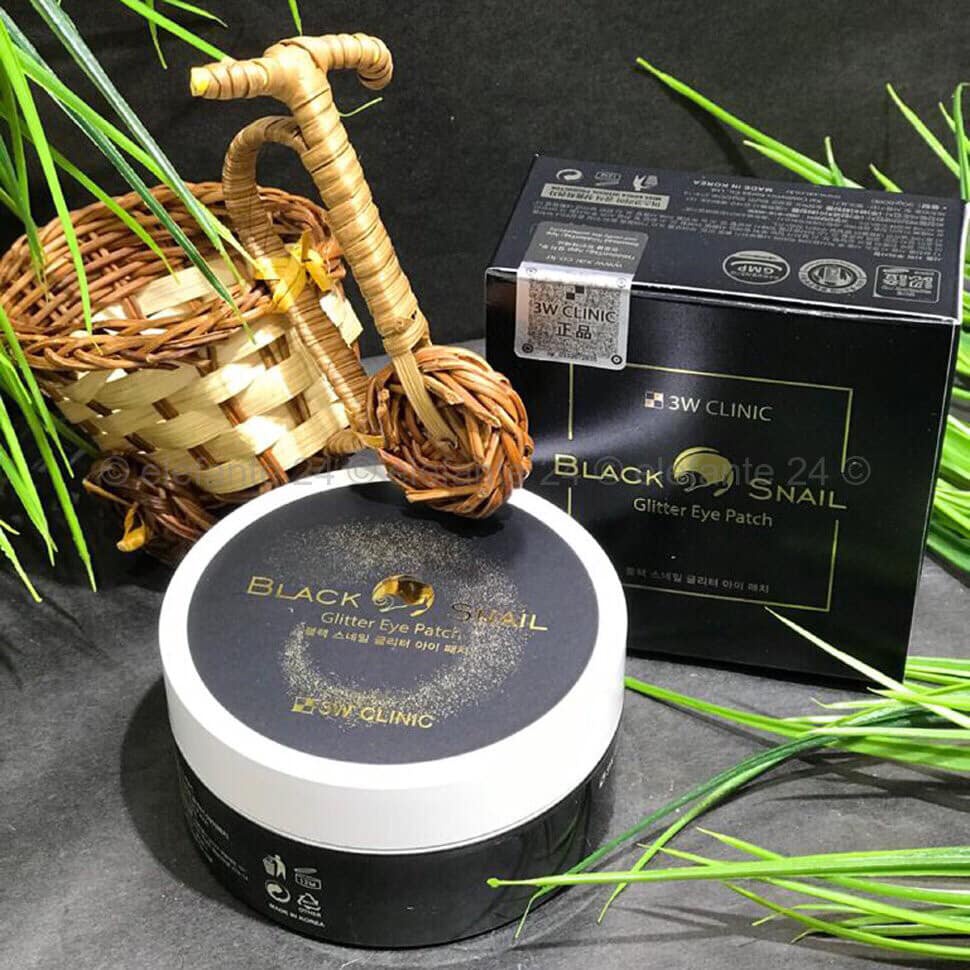 [Auth] Sale Mặt Nạ Mắt Chiết Xuất Dịch Nhầy Ốc Sên Và Ngọc Trai đen Black Snail Glitter Eye Patch 3W Clinic | BigBuy360 - bigbuy360.vn