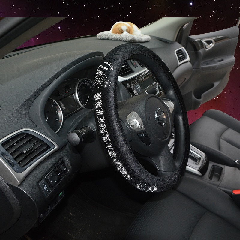 Bọc vô lăng ô tô Da cao cấp Hoa Trà , Vương Miện , Thiên Nga - Bọc vô lăng xe hơi cao cấp