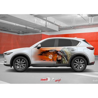 Tem dán sườn xe ô Tô CX5 Đẹp Nhất Kiểu Thổ Dân
