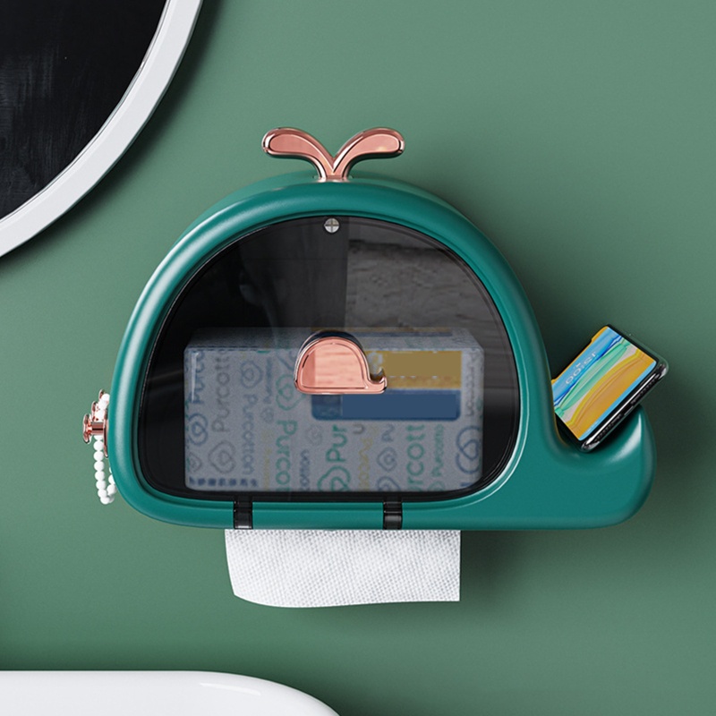 QQ Giá Đỡ Cuộn Giấy Vệ Sinh Đa Năng Xoay 360 Độ Tiện Lợi Dành Cho Nhà Tắm° Hộp Đựng Khăn Giấy Gắn Tường Chống Thấm Nước Tiện Dụng