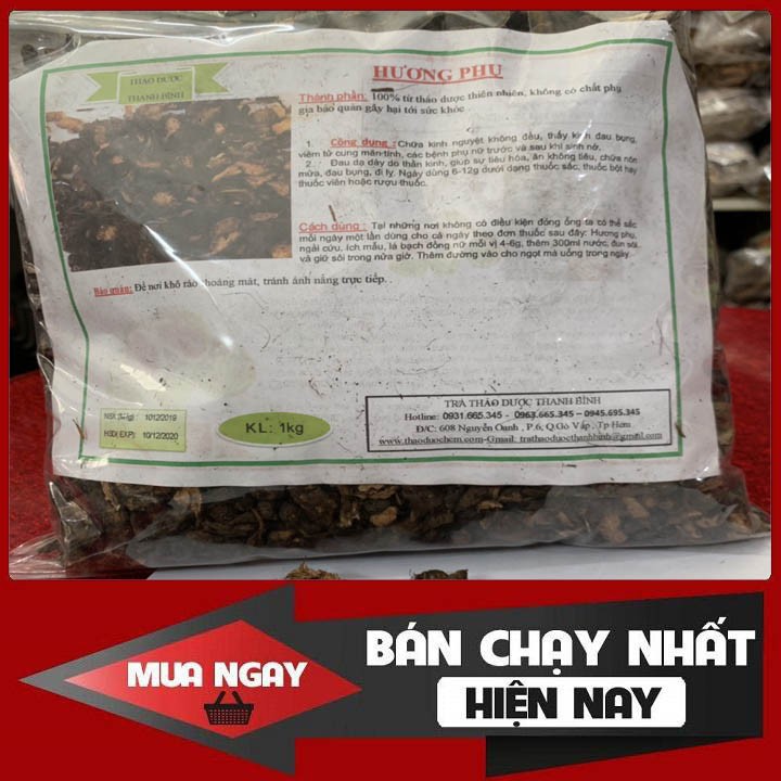 Hương Phụ 500gr - Hàng Loại 1 Cao Cấp - Lương Y Thanh Bình