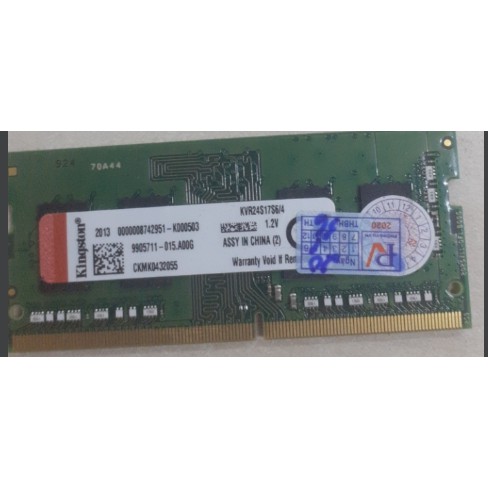 Ram Laptop Kingston 4GB - DDR4 - 2400
