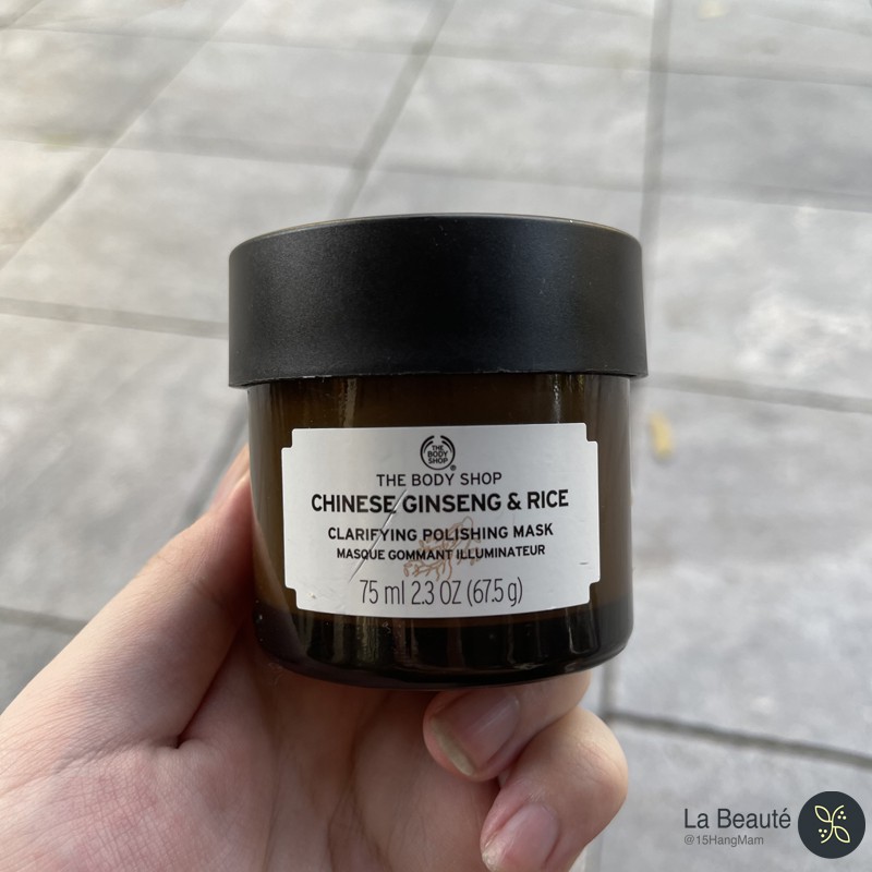 Mặt Nạ Tẩy Da Chết Làm Sáng Da - The Body Shop Chinese Ginseng & Rice Clarifying Polishing Mask [75ml/15ml]