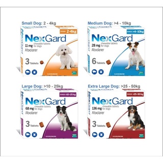 NexGard (1viên) vị thịt bò 🐮🐮 loại bỏ ve rận bọ chét trên chó mèo
