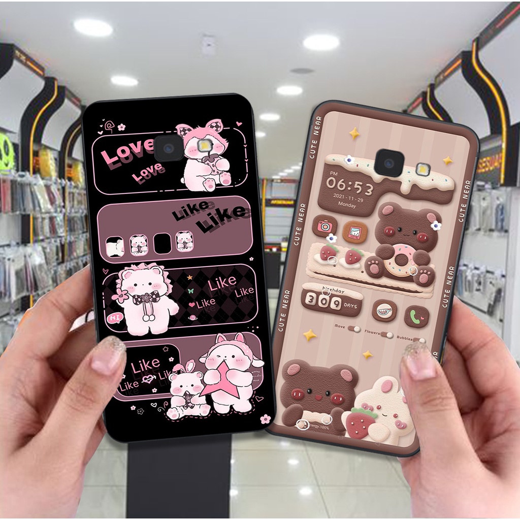 Ốp lưng Samsung J4 Plus / J4 Core / J4+ / J4 2018 bộ hình gấu , thỏ hồng cute dễ thương giá rẻ siêu bền