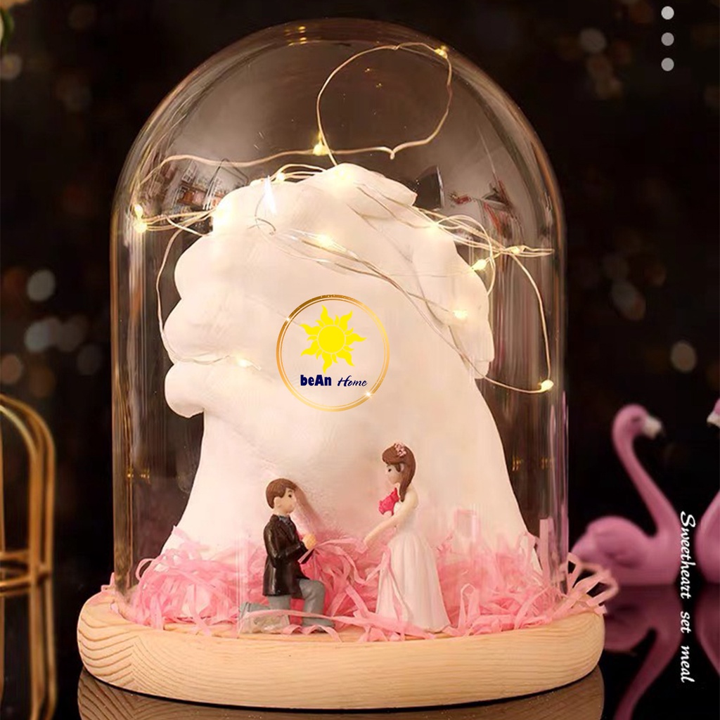 Bộ bột làm tượng tay handlove, quà tình nhân, valentine
