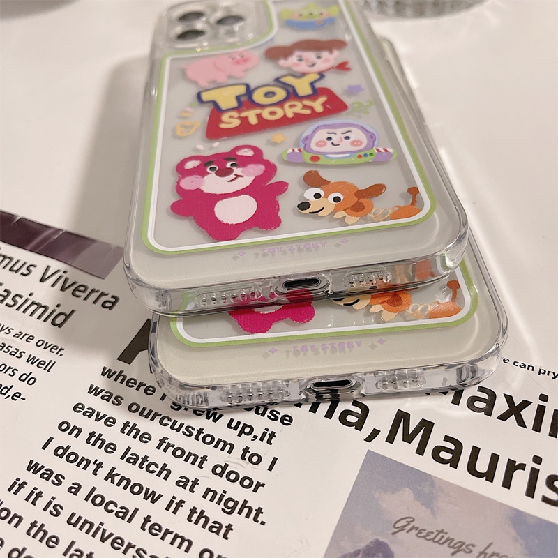 Ốp Điện Thoại Trong Suốt In Hoạt Hình Toy Story Cho iPhone 7+ 8+ 8 7 Plus 11 12 13 Pro MAX X XS MAX XR