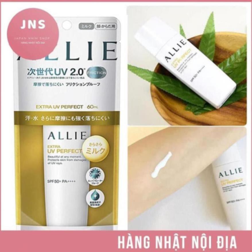 Kem chống nắng kanebo allie extra UV perfect SPF 50+ 60ml dạng sữa milk Nhật