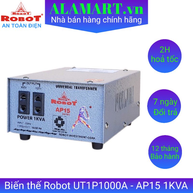 Biến thế Robot UT1P1000A - AP15 1KVA