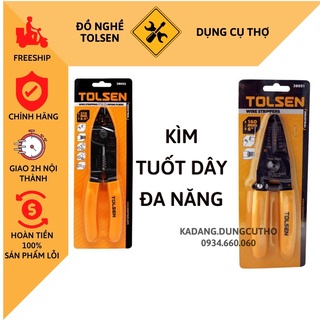 Kìm tuốt dây điện 7in1 TOLSEN 38051 đa năng tolsen 38051, 38052 wire strippers