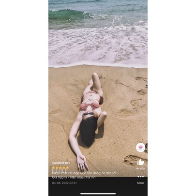 Bikini 2 mảnh màu hồng nude siêu sexy