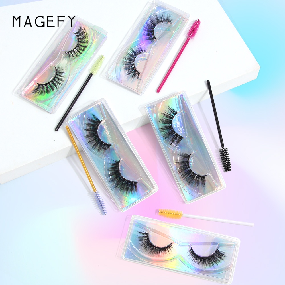 Bộ Túi Đựng Lông Mi Giả Dày Và Cong Tự Nhiên Mềm Mại Sử Dụng Một Lần