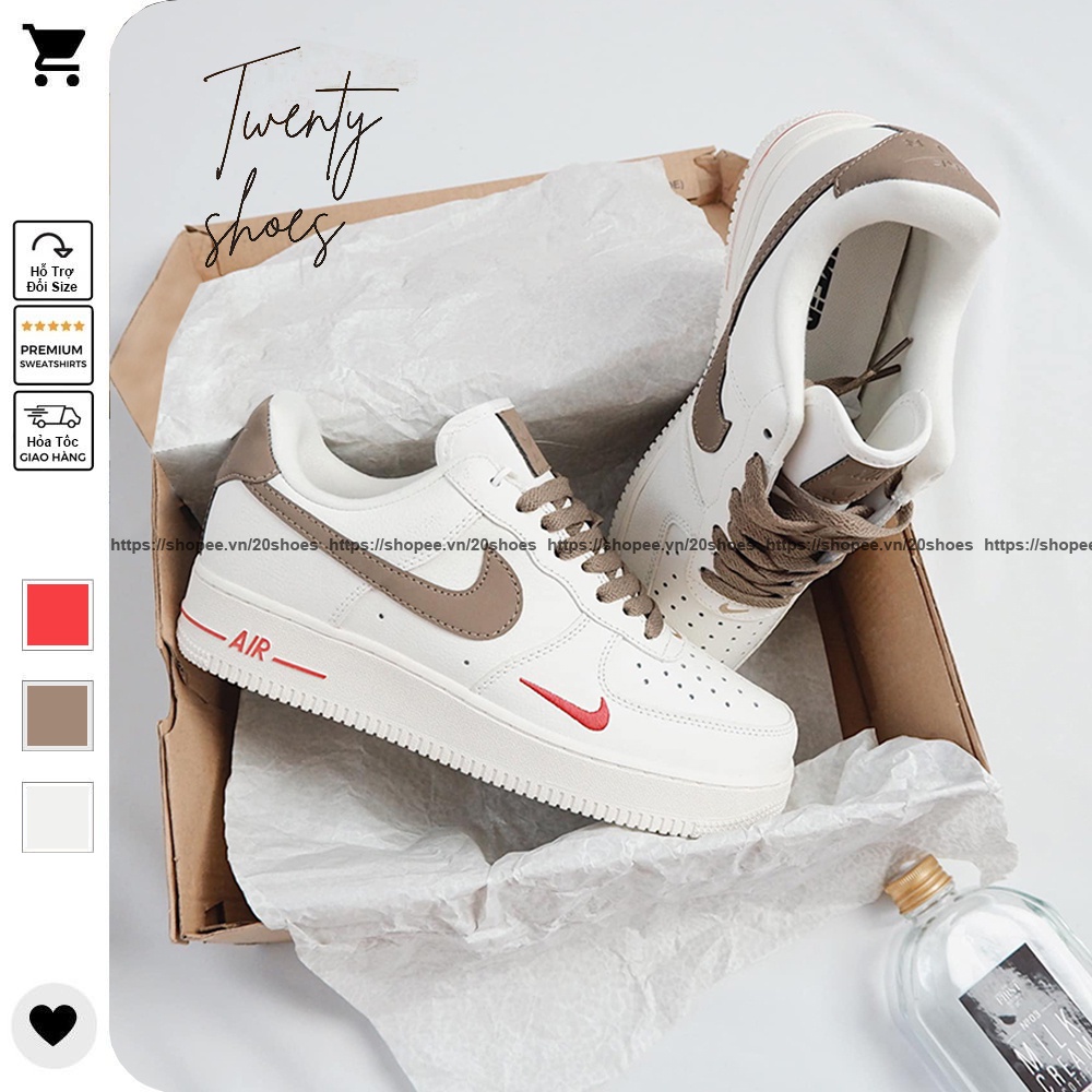 Giày_Nike Trắng AF1 Nam Nữ, Giày_Nike Air Force Thời Trang Hàng Đẹp Full Box