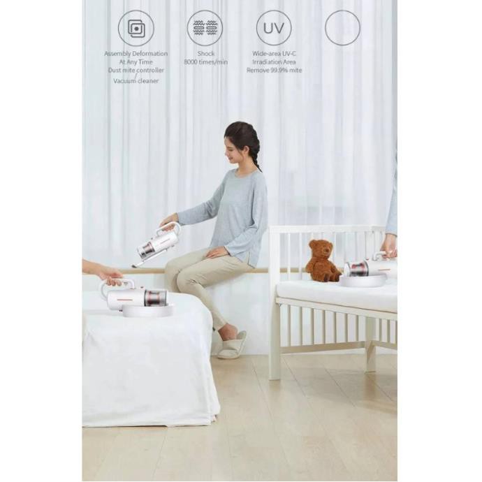 MÁY HÚT BỤI GIƯỜNG NỆM KHÔNG DÂY ĐA NĂNG DEERMA CM1900 diệt khuẩn bằng tia UV | BigBuy360 - bigbuy360.vn