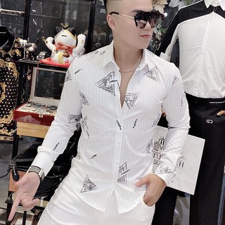 ÁO SƠ MI NAM NỮ TAY DÀI 3D LỤA QUẢNG CHÂU TAM GIÁC