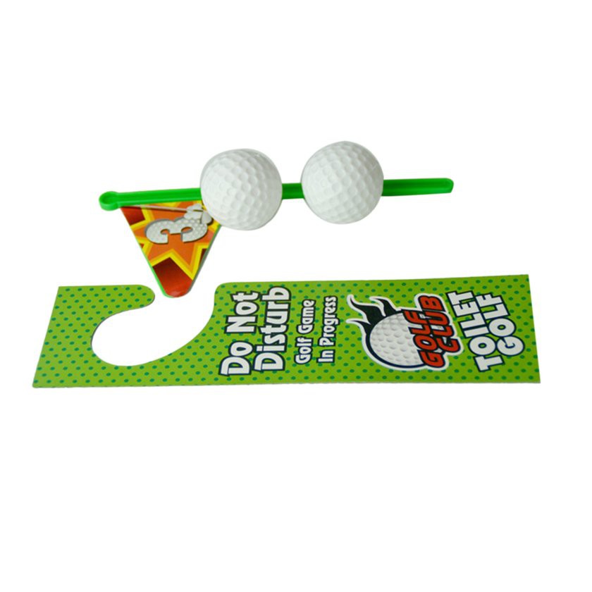 【Kiss】Potty Putter Toilet Golf Game Mini Golf Set Toilet Golf Putting Game Toy