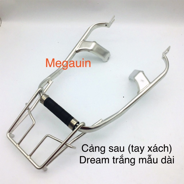 Cảng sau tay xách Nice lắp xe Dream (dáng dài - ngắn 7 màu / inox trắng)