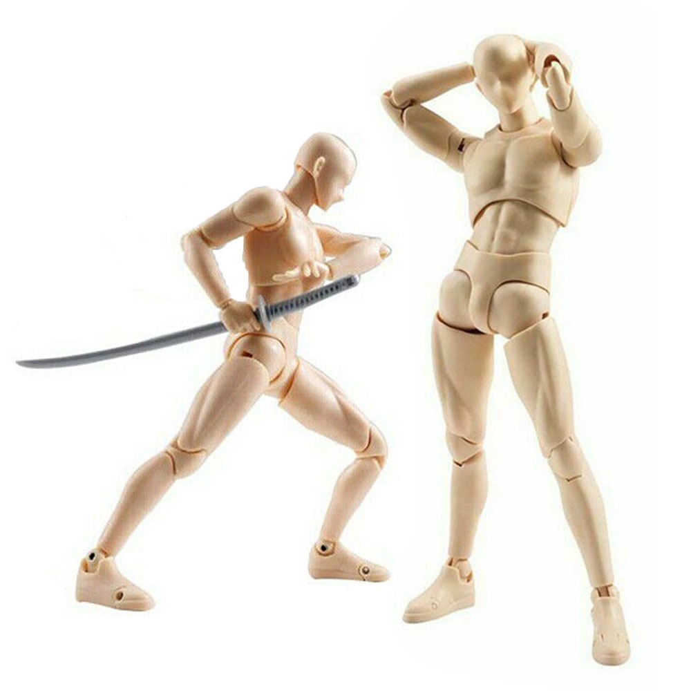 Moveable Drawing Figures For Artists Action Figure Model Human Mannequin Kit Skin