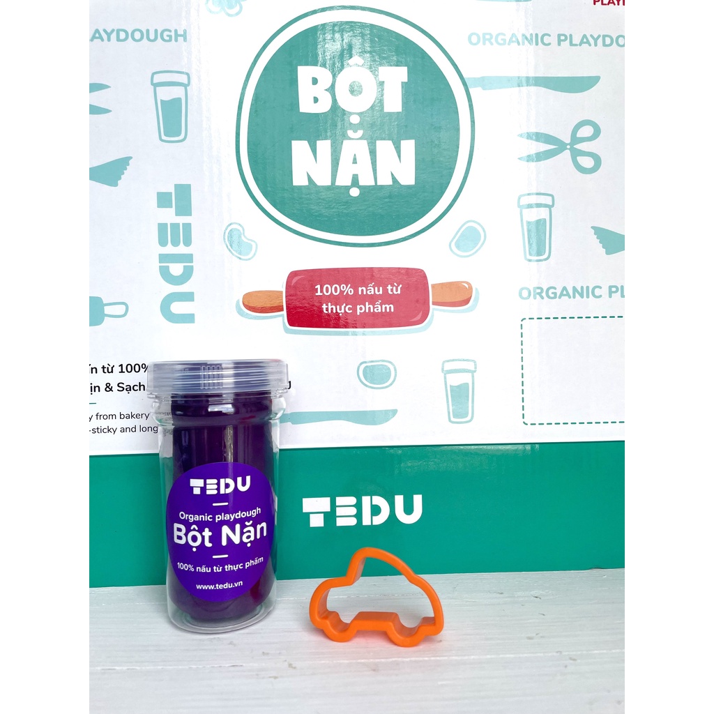 Bột nặn đất nặn an toàn Tedu hủ 140gram - Màu Tím