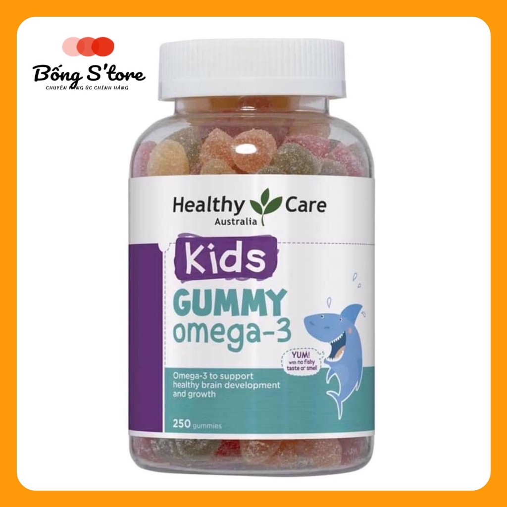 Kẹo Dẻo Bổ Sung Omega 3 Cho Bé Kids Gummy Omega 3 Healthy Care - 250 viên