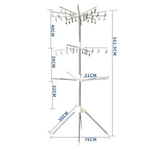 CÂY PHƠI ĐỒ ĐA NĂNG INOX ( 56 kẹp)