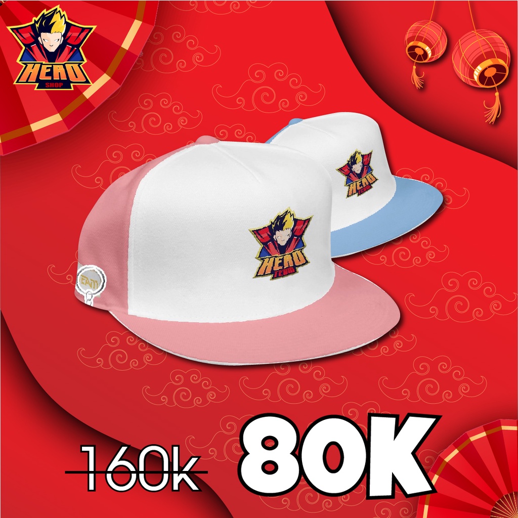 Mũ Hero Team V2 hồng tặng kèm móc khóa Timmy