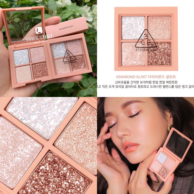 Bảng Màu Mắt 4 Ô 3CE Mini Multi Eye Color Palette