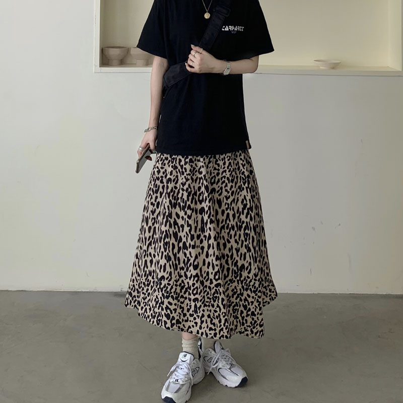 Chân váy dáng chữ A lưng cao họa tiết da báo kiểu Hàn Quốc thời trang thu đông 2021 cho nữ | BigBuy360 - bigbuy360.vn