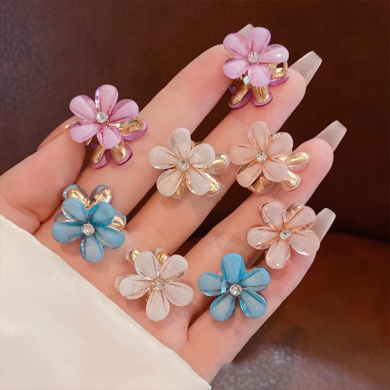 Kẹp Tóc Mái ĐÍNH CƯỜM HOA CÚC  Kẹp Càng Cua Phong Cách Hàn Quốc Ngọt Ngào