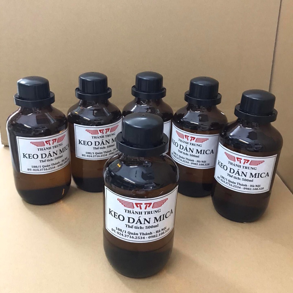 Keo dán mica
