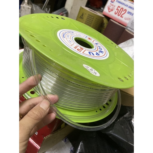 Dây hơi PU khí nén phi 8 chịu áp lực lớn màu trắng ( giá bán theo mét)