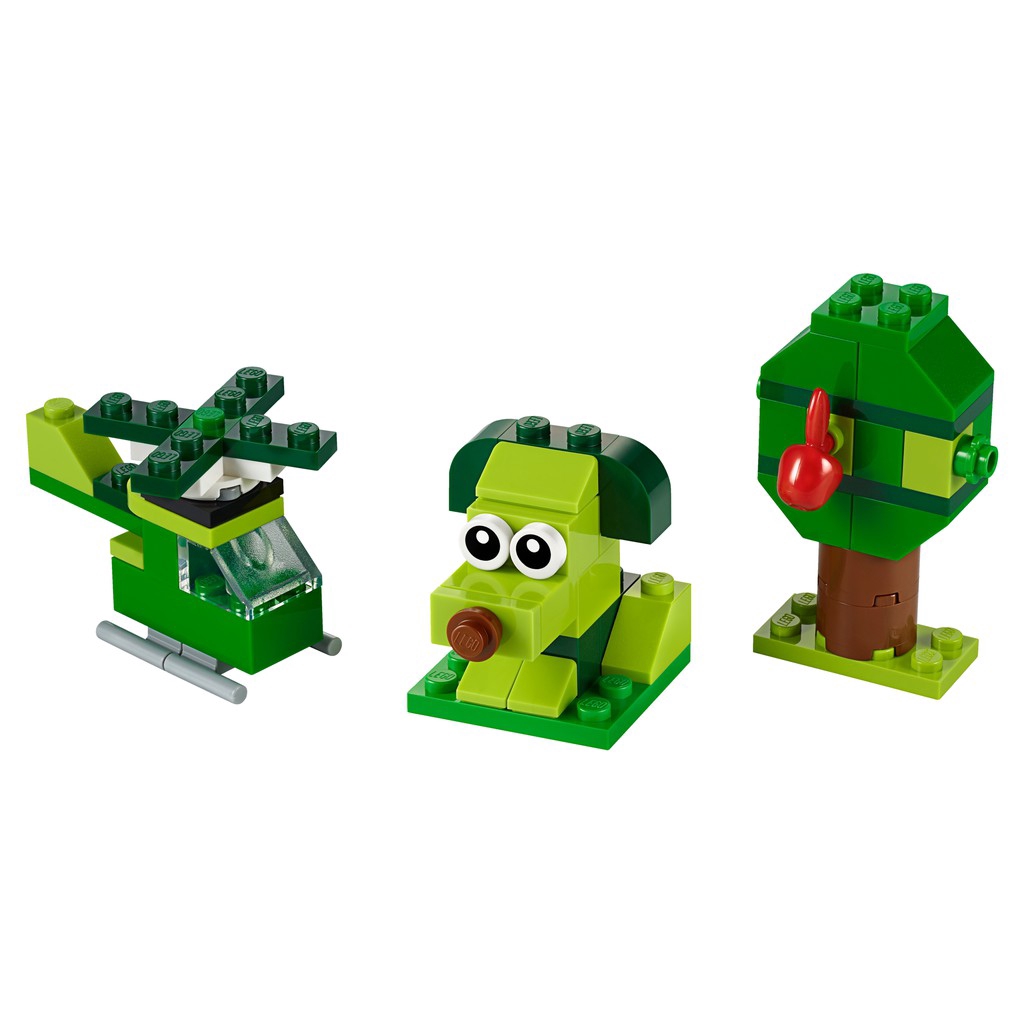 Đồ chơi Xếp hình LEGO 11007 Hộp lắp ráp sáng tạo màu xanh lá