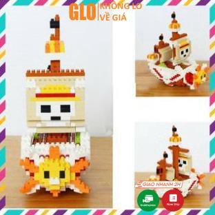 Đồ chơi lắp ráp Tàu chiến Đảo hải tặc One Piece Thousand Sunny Lele Brother NanoBlock 6228