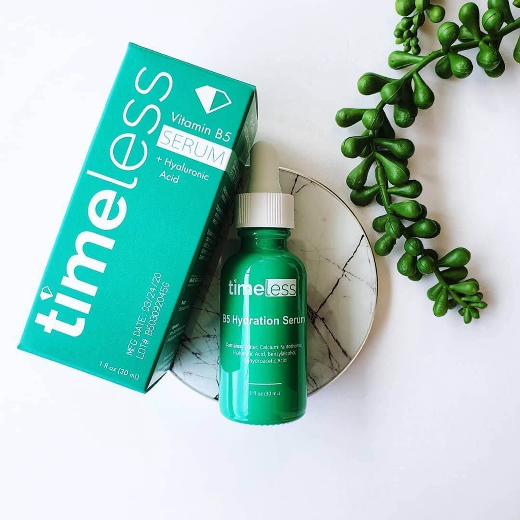 Serum Timeless Vitamin B5 Hyaluronic Acid Làm Dịu & Phục Hồi Da 30ml - DHcosmetic